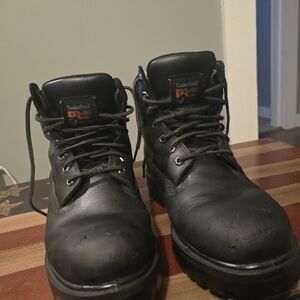 Timberland PRO Men's Black Leather Boots